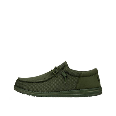 HEYDUDE Men's Wally Funk Mono | Men's Shoes | Men Slip-on Loafers | Comfortable & Light-Weight Forest