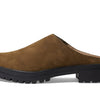 Madewell The Bradley Lugsole Mule in Nubuck for Women - Pigskin Lining with Round Toe Design, Comfortable and Soft Mule Burled Wood 8.5 M