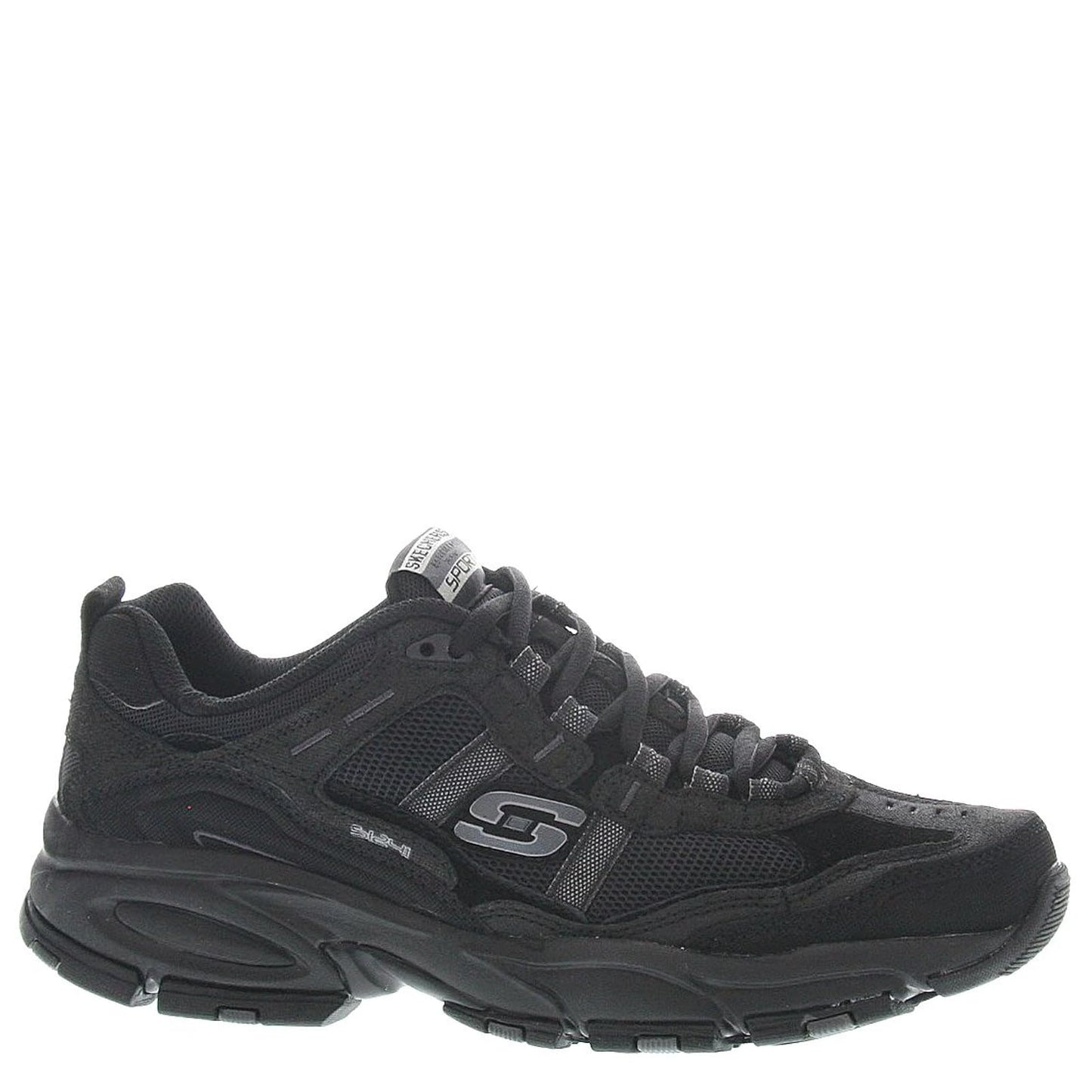 Skechers Sport Men's Vigor 2.0 Trait Memory Foam Sneaker, Black, 10.5 M US