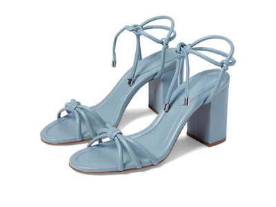 Schutz Women's Kate High Block Sandal, Blue Sea, 8