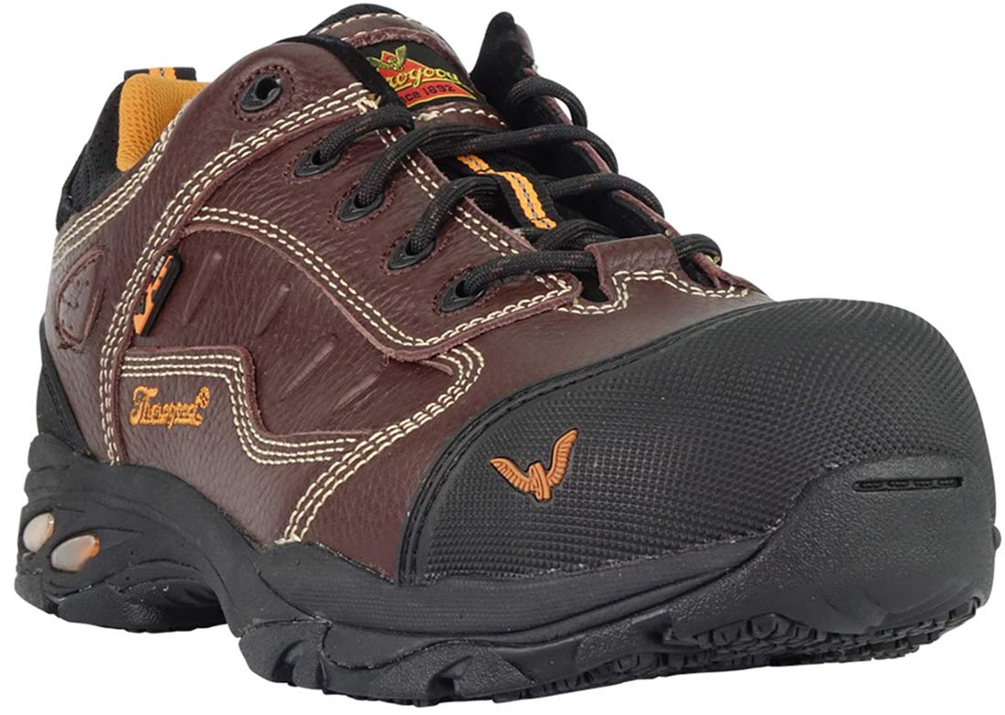 Thorogood Men's 804-4035 Sport Oxford ASR – Static Dissipative, Composite Safety Toe, Brown - 8.5 M US