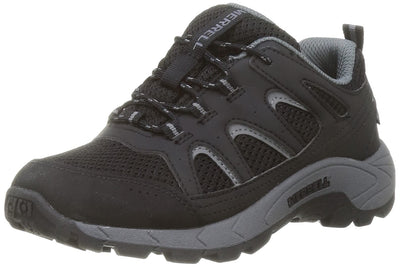 Merrell Unisex Kid's OAKCREEK Low LACE Waterproof Hiking Shoe, Black/Grey, 1.5 Medium