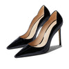 Stuart Weitzman Womens Stuart 100 Scallop Pump Black 5 B