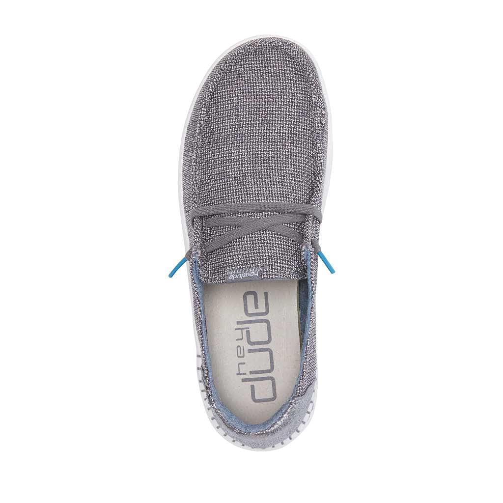 Hey Dude Women's Wendy Rise Stone Size 7 | Women’s Shoes | Women’s Lace Up Loafers | Comfortable & Light-Weight