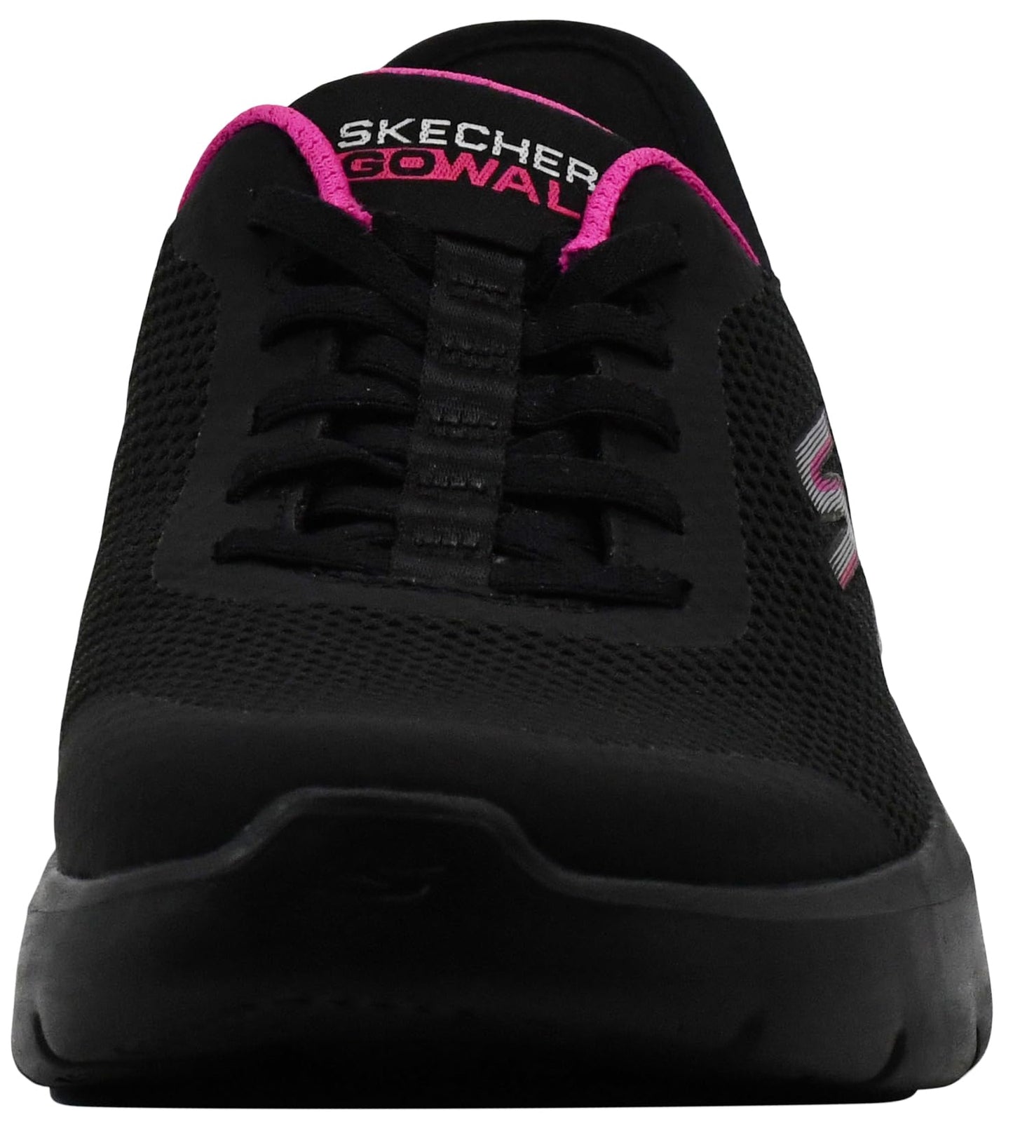 Skechers Women's Slip-Ins: Go Walk Flex - Grand Entry Shoes, Black/Hot Pink, 10 M