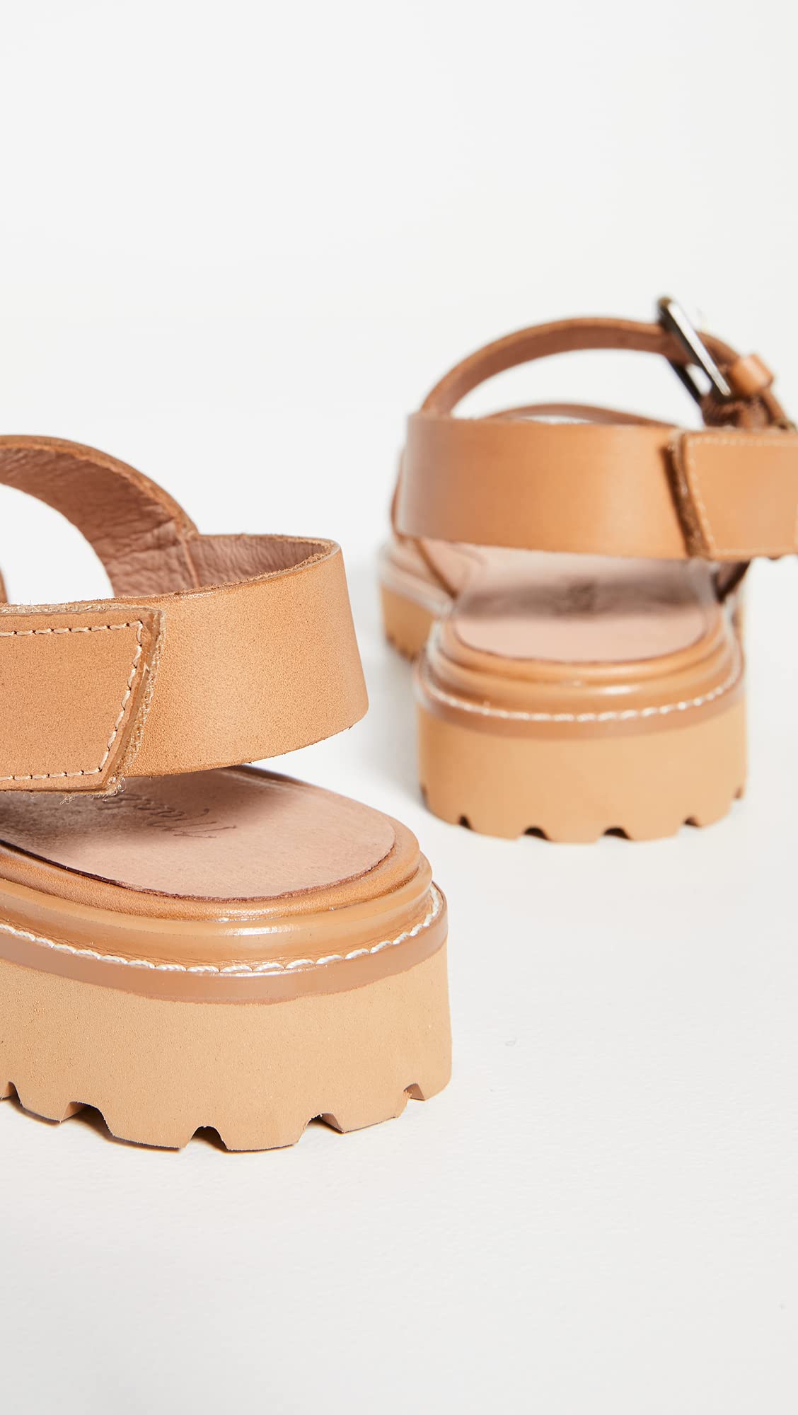 Madewell Women's The Cady Lugsole Sandals, Desert Camel, Tan, 7 Medium US