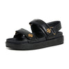Tory Burch Women's Kira Two Band Sport Sandals, Perfect Black, 5 Medium US