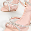 SCHUTZ Women's Louise Sandals, Cristal/Transparente/Rose, Rose Gold, Tan, Clear, 8.5 Medium US