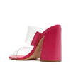 SCHUTZ Victorie High Block Transparente (Hot Pink) 7 M