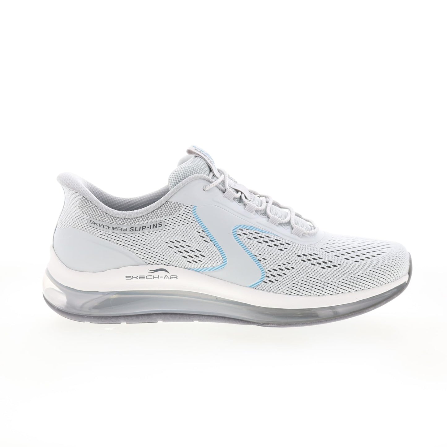 Skechers - Mens Skech-Air Element 2.0 - Sairo Slip On Shoes, Color Gray/Blue, Size: 10.5 M US
