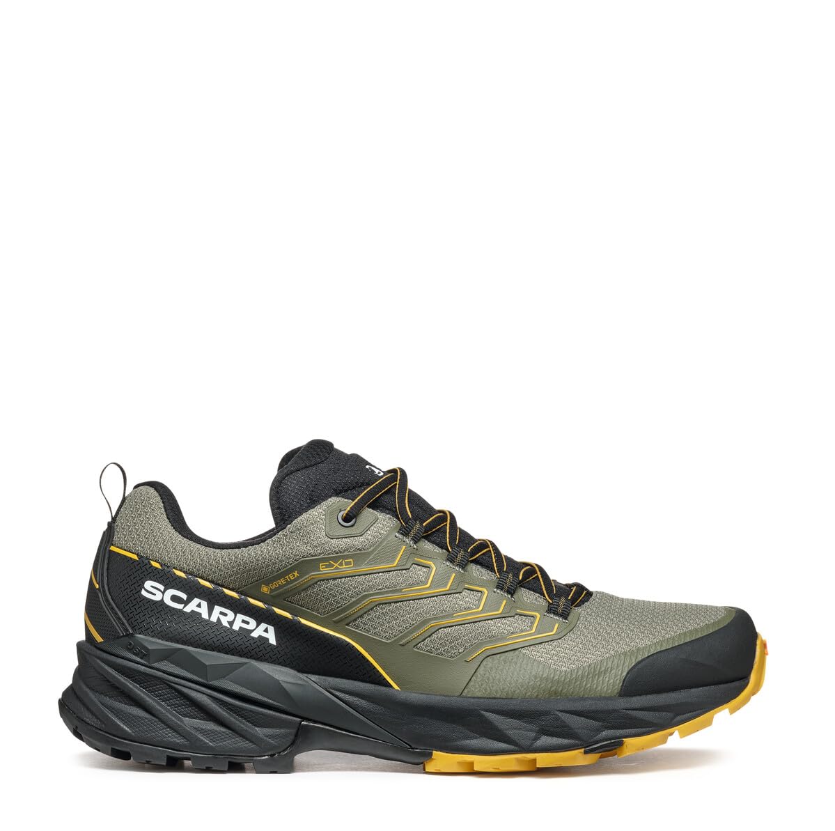SCARPA Men's Rush 2 GTX Waterproof Gore-Tex Shoes for Hiking - Moss/Sulphur - 11.5 Women/10.5 Men