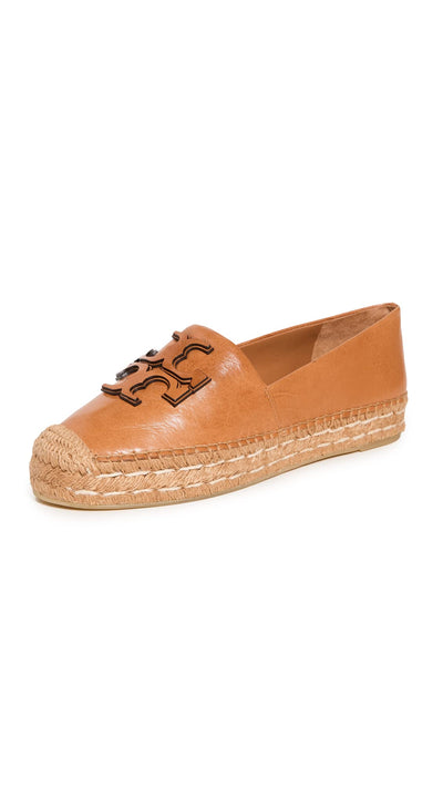 Tory Burch Women's INES Platform Espadrilles, Tan, 8.5 Medium US