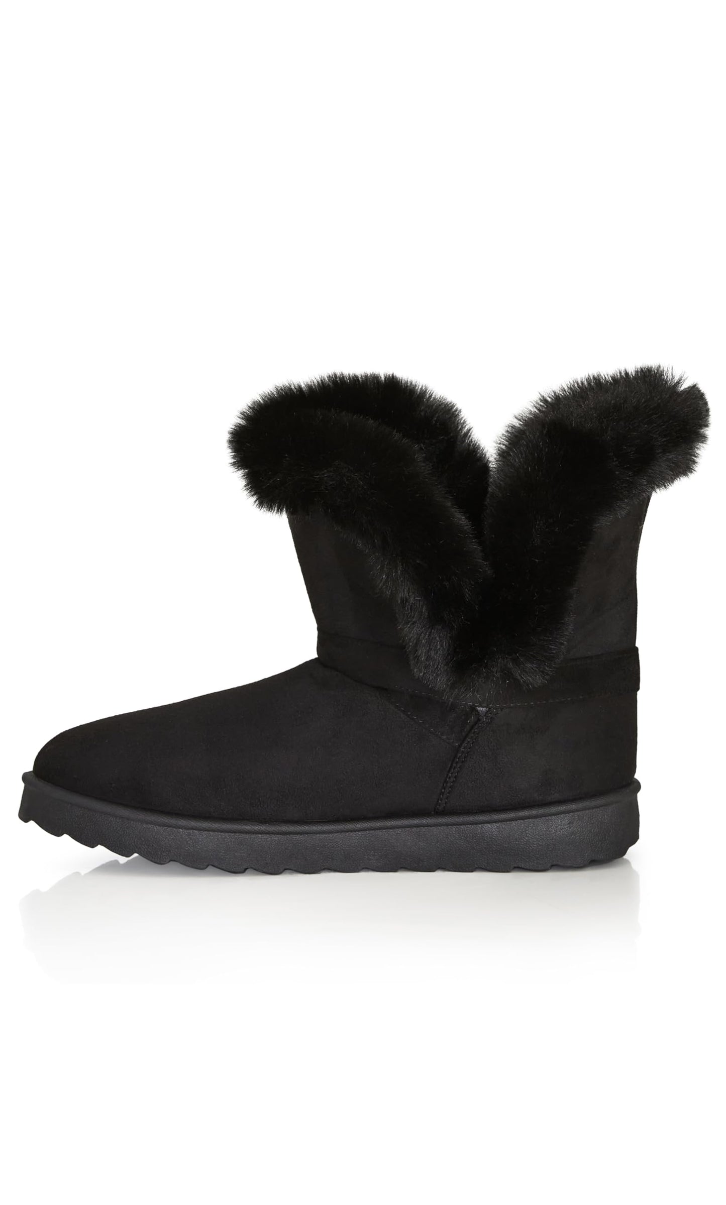 Avenue Womens Plus Size Pippa Hug Fashion Boot, Black, 7 Wide US