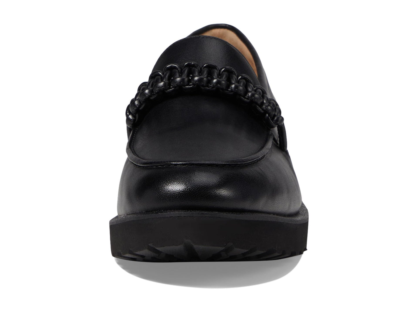 Cole Haan Womens Greta Loafers, Black Leather, 10 Medium