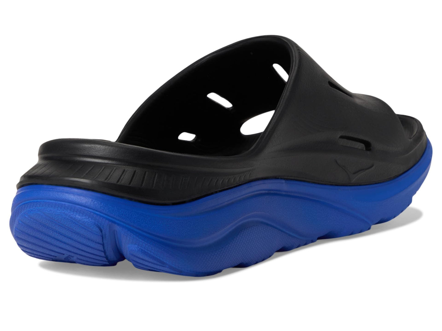 Hoka Unisex Ora Recovery Slide 22 Black/Ultramarine Men's 10, Women's 12