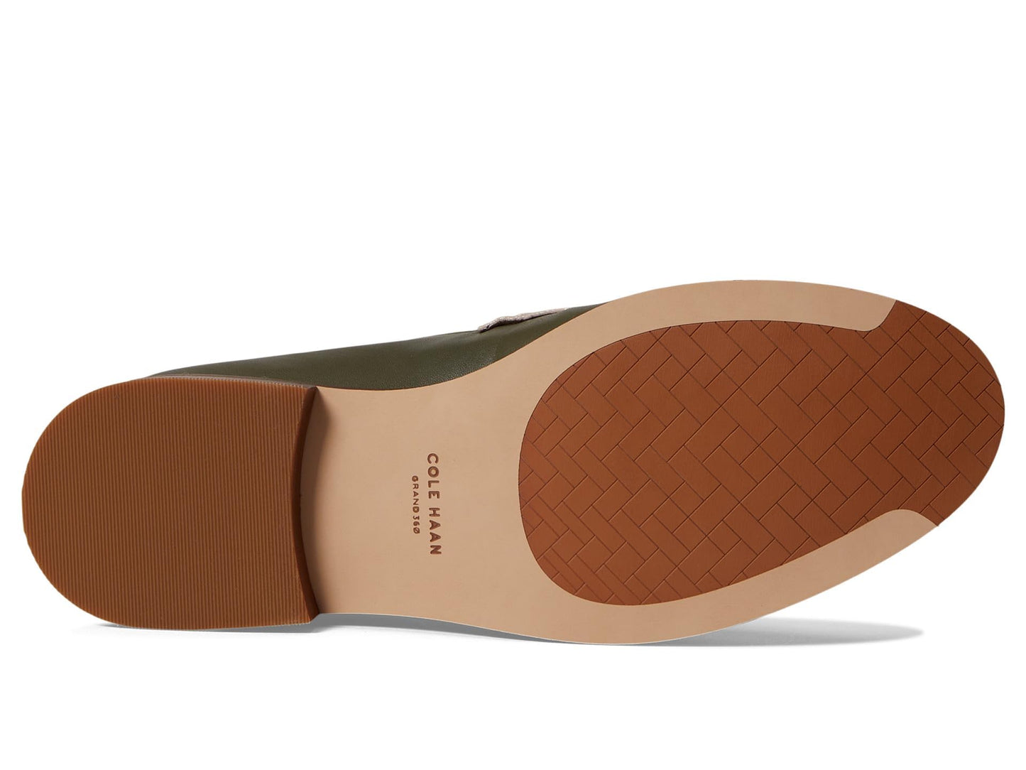 Cole Haan Lux Pinch Penny Loafer Tea Leaf/Egret/Rosewater Leather 8.5 B (M)