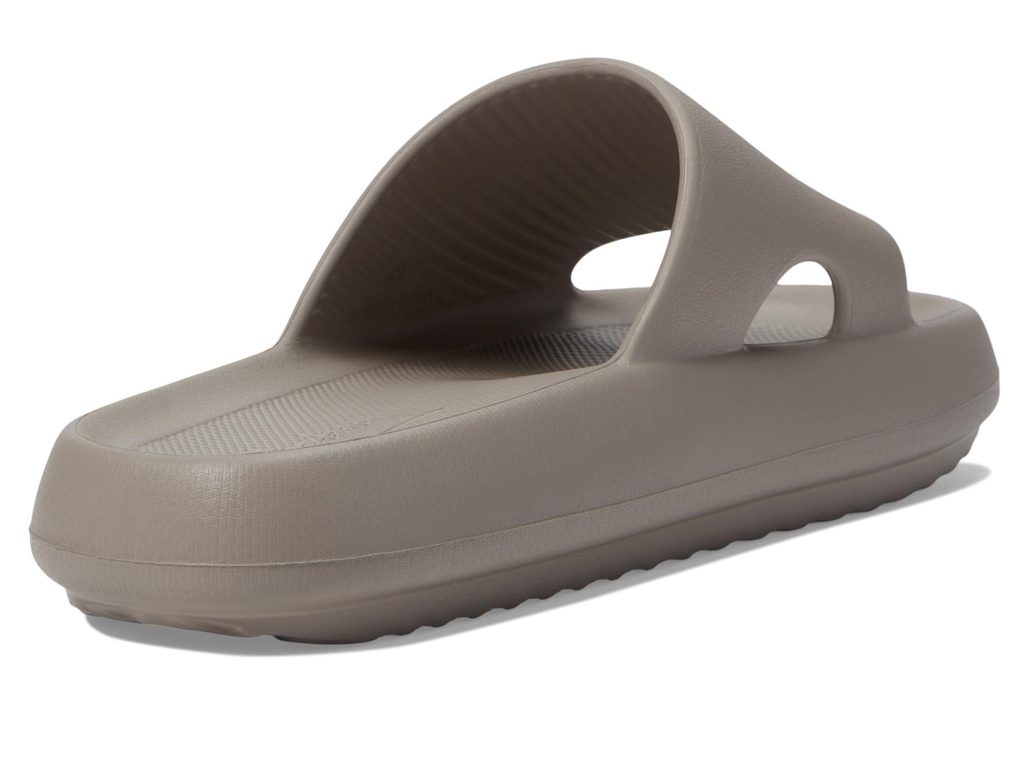 Skechers Women's Slide Sandal, Dark Taupe, 6