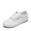 Vans Women's Atwood Shoe - Low-Top Fashion Sneakers for Work & Everyday Wear. Canvas White. 5