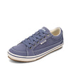 Taos Footwear Women's Moc Star Indigo Distressed Sneaker 8.5 (W) US