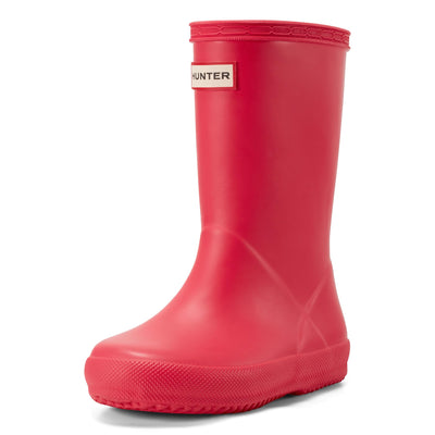 Hunter Kids First Classic Rain Boots, Bright Pink, 11 Little Kid