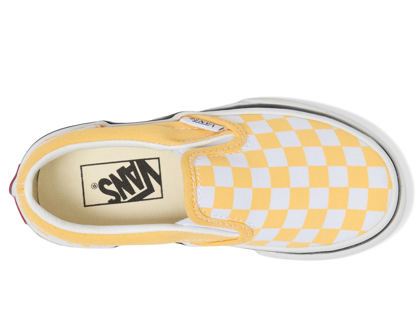 Vans Kids Unisex Classic Slip-on (Little Kid), Color Theory Checkerboard Banana Cream, 13 Medium
