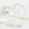 Stuart Weitzman Women's Goldie Jelly Sandals, Clear, 10 Medium US