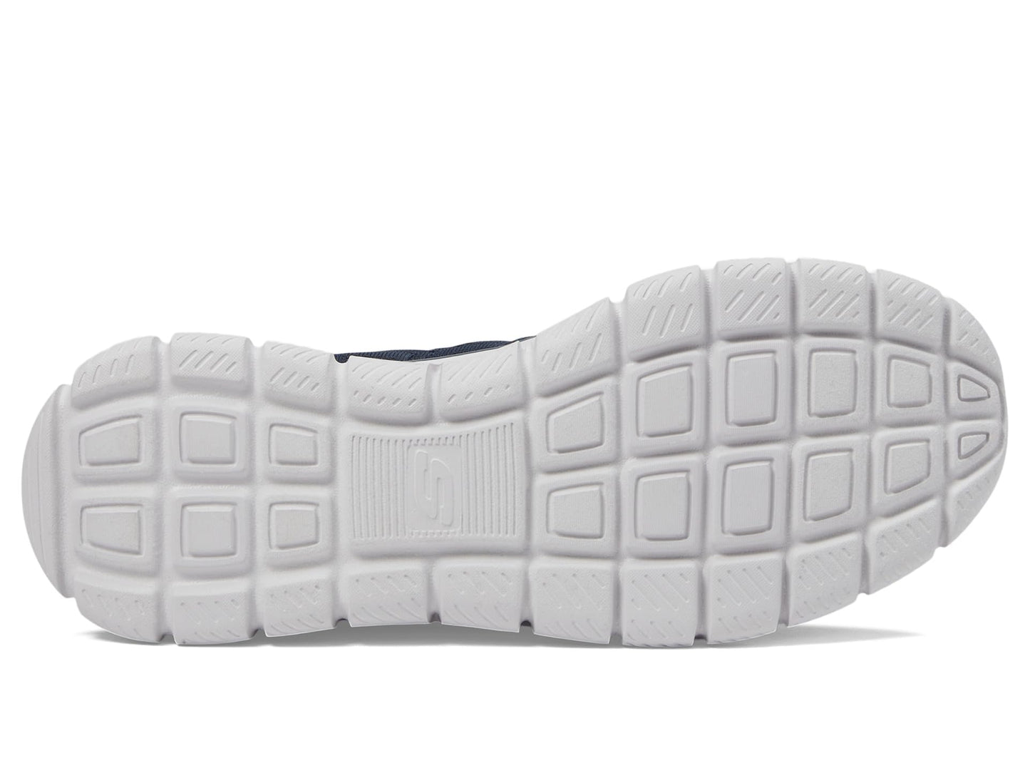 SKECHERS Women's Track New Staple Sneaker, Navy Aqua, 9.5