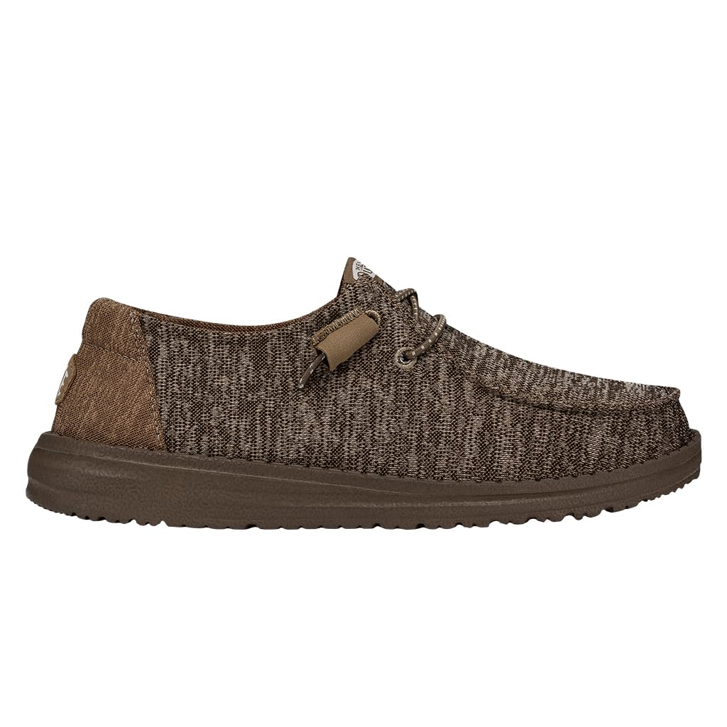 HEYDUDE Wendy Sport Knit Tan Size 11 | Women's Loafers | Women's Slip On Shoes | Comfortable & Light Weight