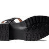 Madewell Cameron Lug Sandal - Nubuck Sandals for Women - Leather Upper with Ankle Strap Buckle Closure, Synthetic Outsole, and Round-Toe Sandals True Black 6 M