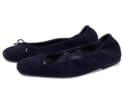 Stuart Weitzman Bardot Bow Flat Nice Blue 9 B