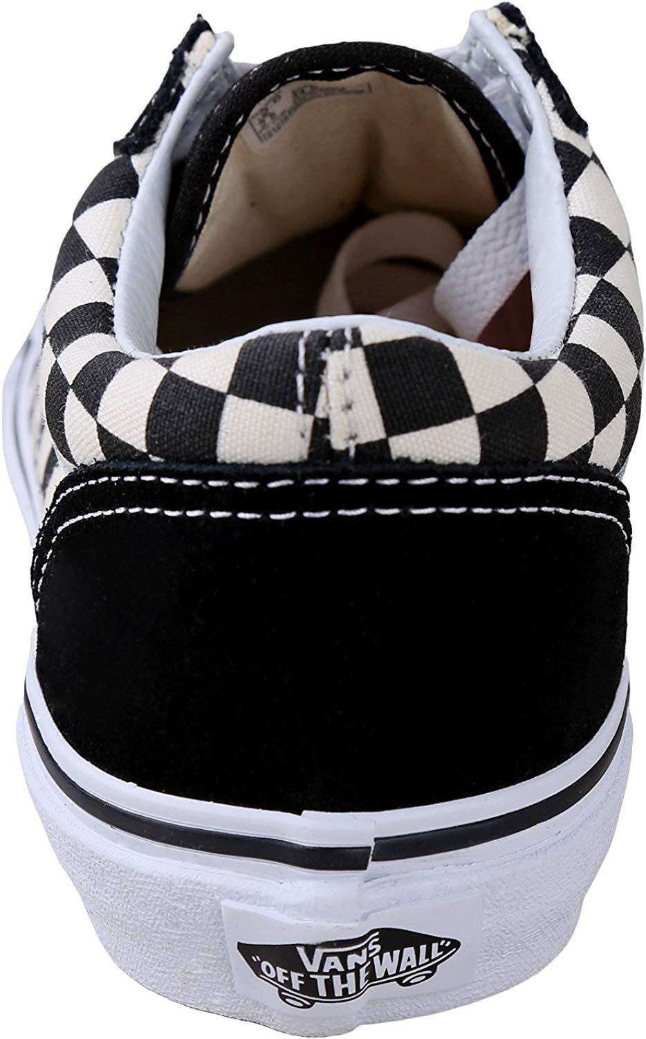 Vans Kids Old Skool, Primary Check Blk Wht, Size 12.5 Little Kid