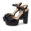 Stuart Weitzman Ryder 95 Platform Sandal Black 9.5 B