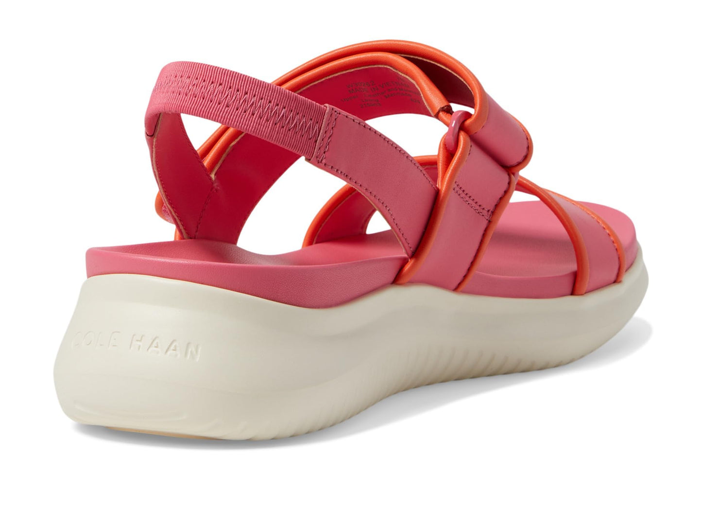 Cole Haan Women's Zerogrand Meritt Sandals Flat, Ivory/Oat/Ivory, 10 Wide