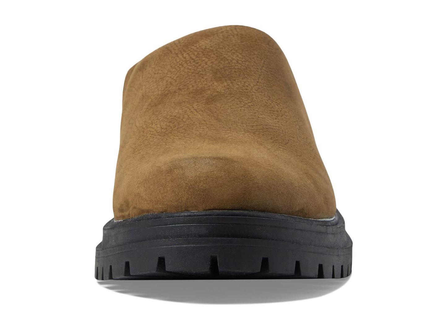 Madewell The Bradley Lugsole Mule in Nubuck for Women - Pigskin Lining with Round Toe Design, Comfortable and Soft Mule Burled Wood 8.5 M