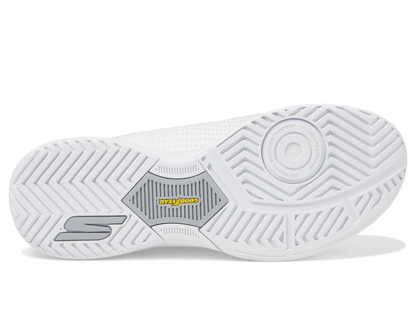 Skechers Men's Viper Court Reload Hands Free Slip-Ins Pickleball Sneaker, White, 9.5 X-Wide