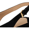 Lauren Ralph Lauren, Women, Londyn Suede Slingback Flat, Black, 7.5, Medium