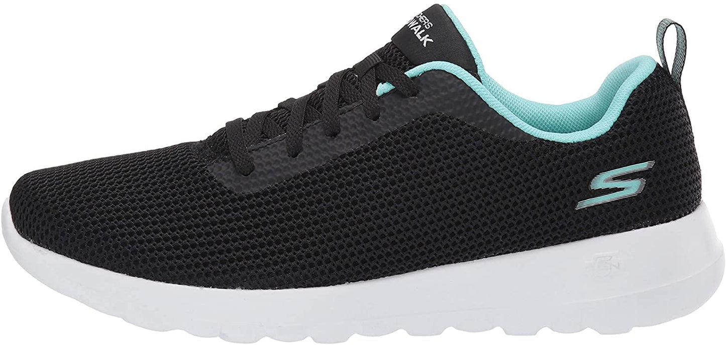 Skechers Women's Go Walk Joy Upturn, Black/Aqua, 5.5