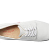 Marc Joseph New York® Pacific Golf Shoes for Women – Leather Construction – Synthetic Outsole – Almond Toe White Grainy 7 M