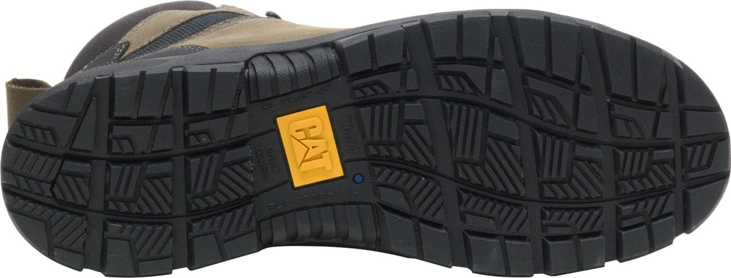 CAT Men's Accomplice Steel Toe Waterproof Construction Boot, Boulder, 9 Wide