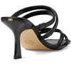 MICHAEL Michael Kors Corrine Sandals for Women - Leather Upper - Synthetic Lining - Synthetic Insole Black 8.5 M