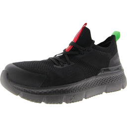 Timberland PRO Setra Knit Composite Safety Toe - Sneakers for Men - Moisture-Wicking Lining - Pull Tabs Black/Red 14 D - Medium