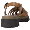 Free People Delaney Fisherman Platform - Women Platform Sandals - Leather Upper and Lining - Rubber Outsole Dark Sand EU 39 (US Women's 9) M