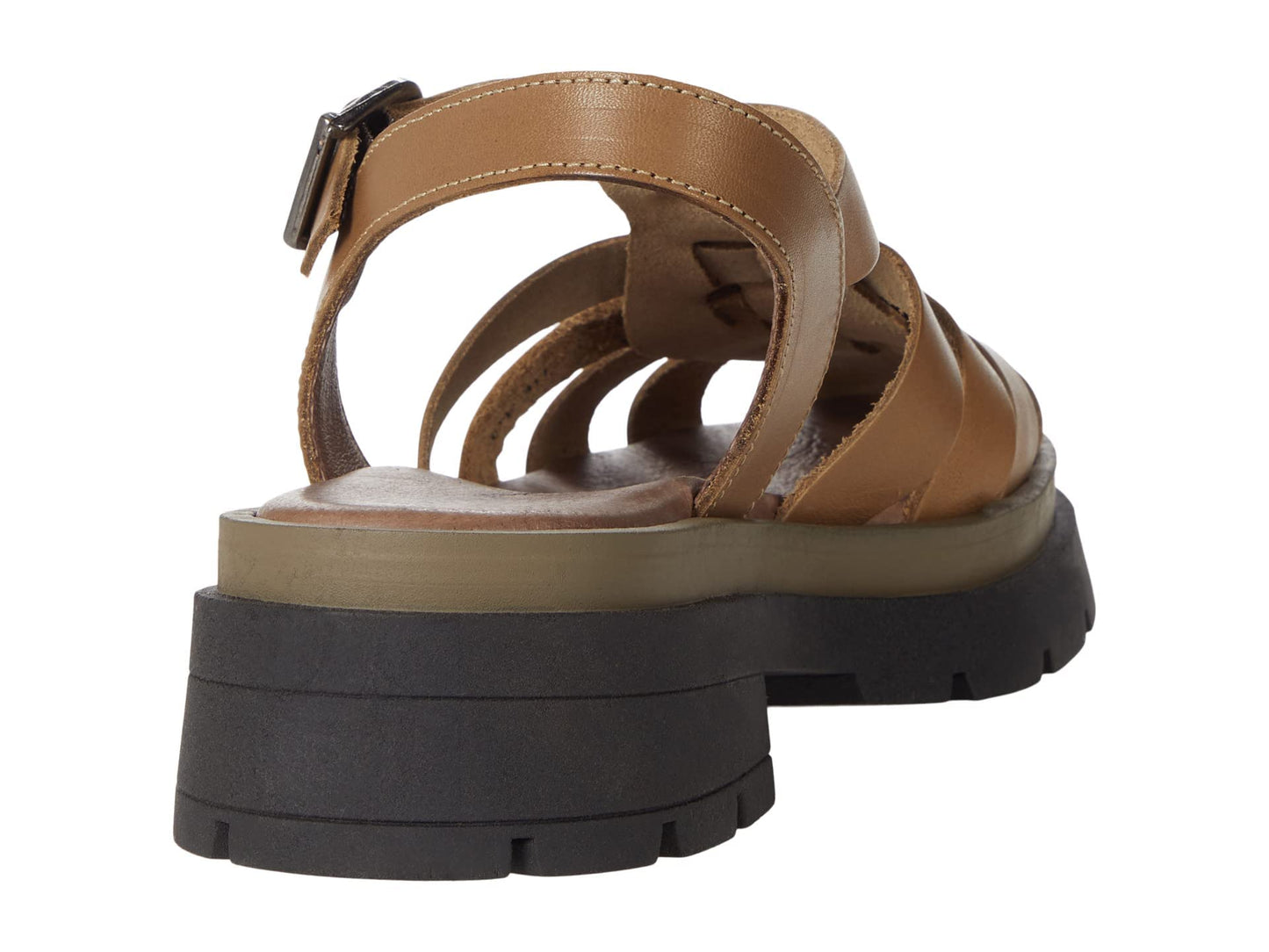 Free People Delaney Fisherman Platform - Women Platform Sandals - Leather Upper and Lining - Rubber Outsole Dark Sand EU 39 (US Women's 9) M