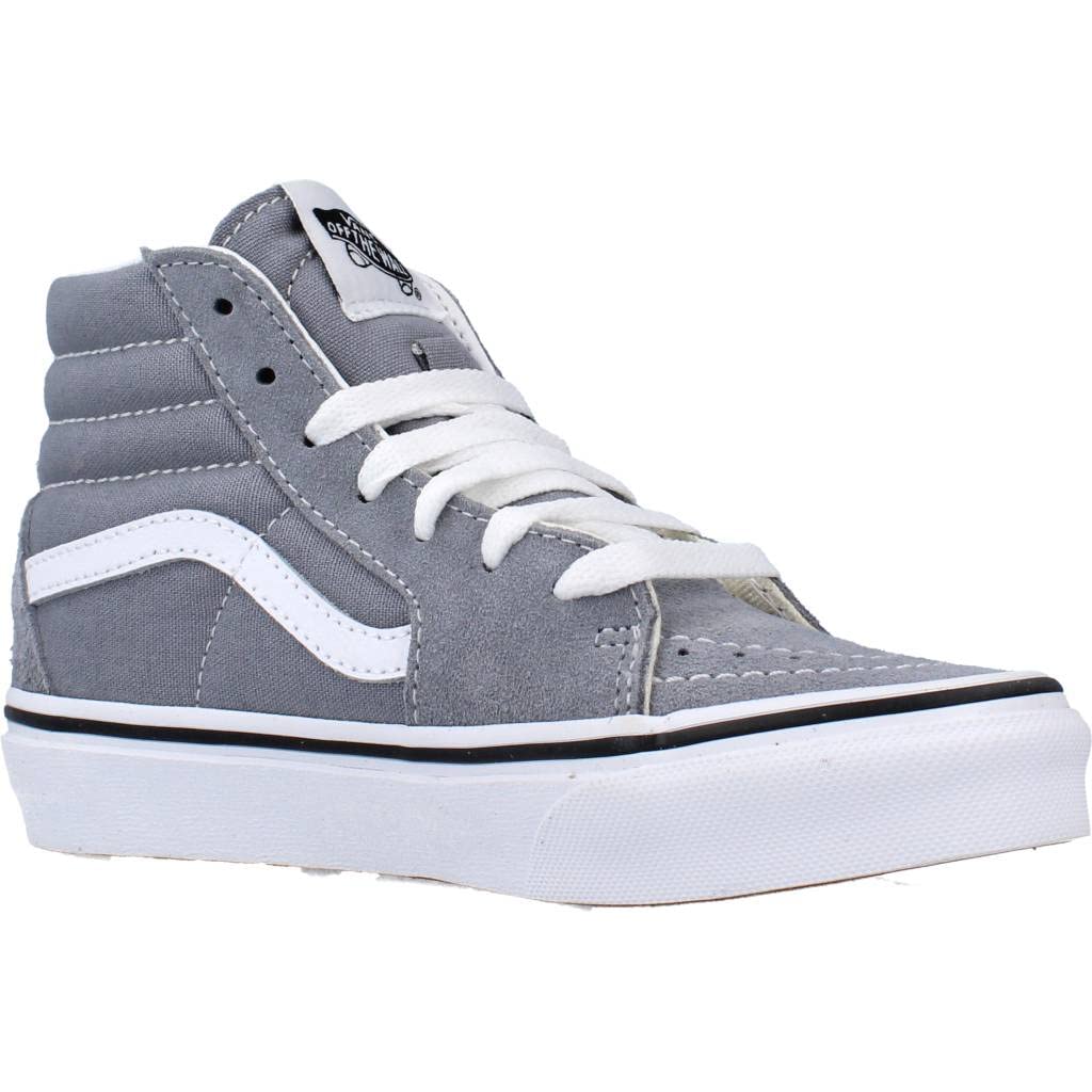Vans Kids Color Theory Sk8-hi Shoes (4-8 Years) (Tradewinds) Kids Grey (Numeric_12)