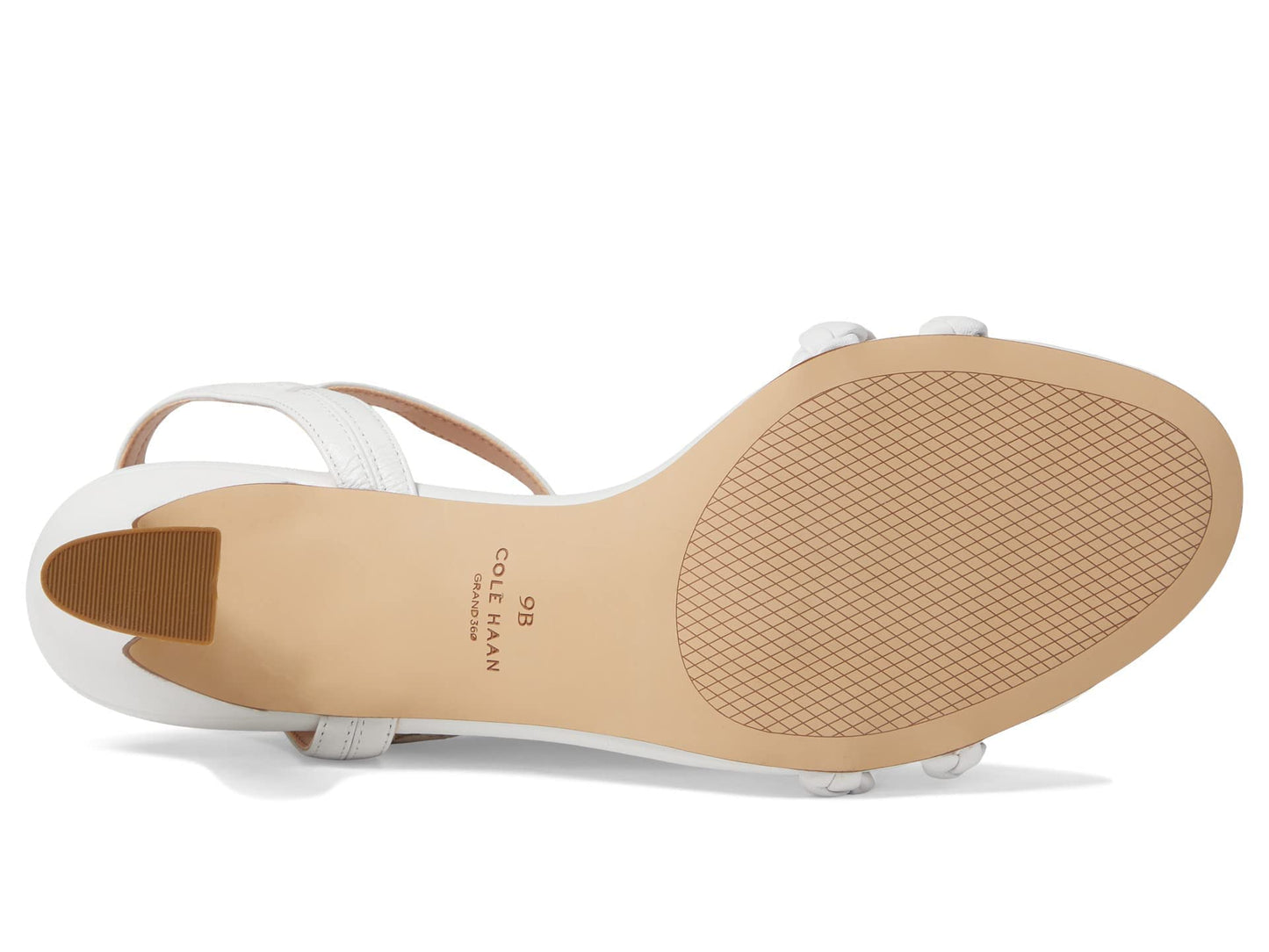 Cole Haan Alyse Braided Sandal 65 mm White Leather 9 B (M)
