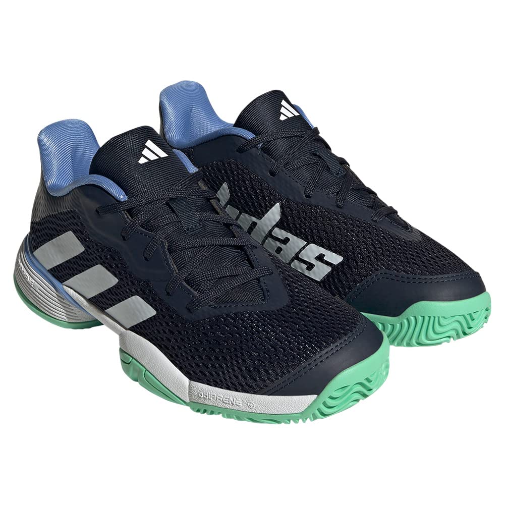 adidas Girl's Barricade (Little Kid/Big Kid) Ink/White/Blue Fusion 4 Big Kid M