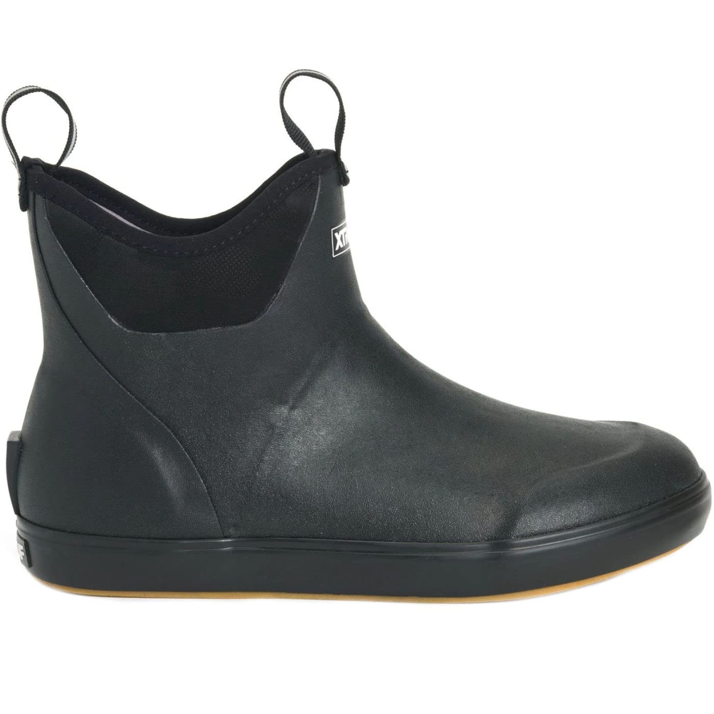 Xtratuf Men's 6 in Ankle Deck Boot, Black, Size 14(M)