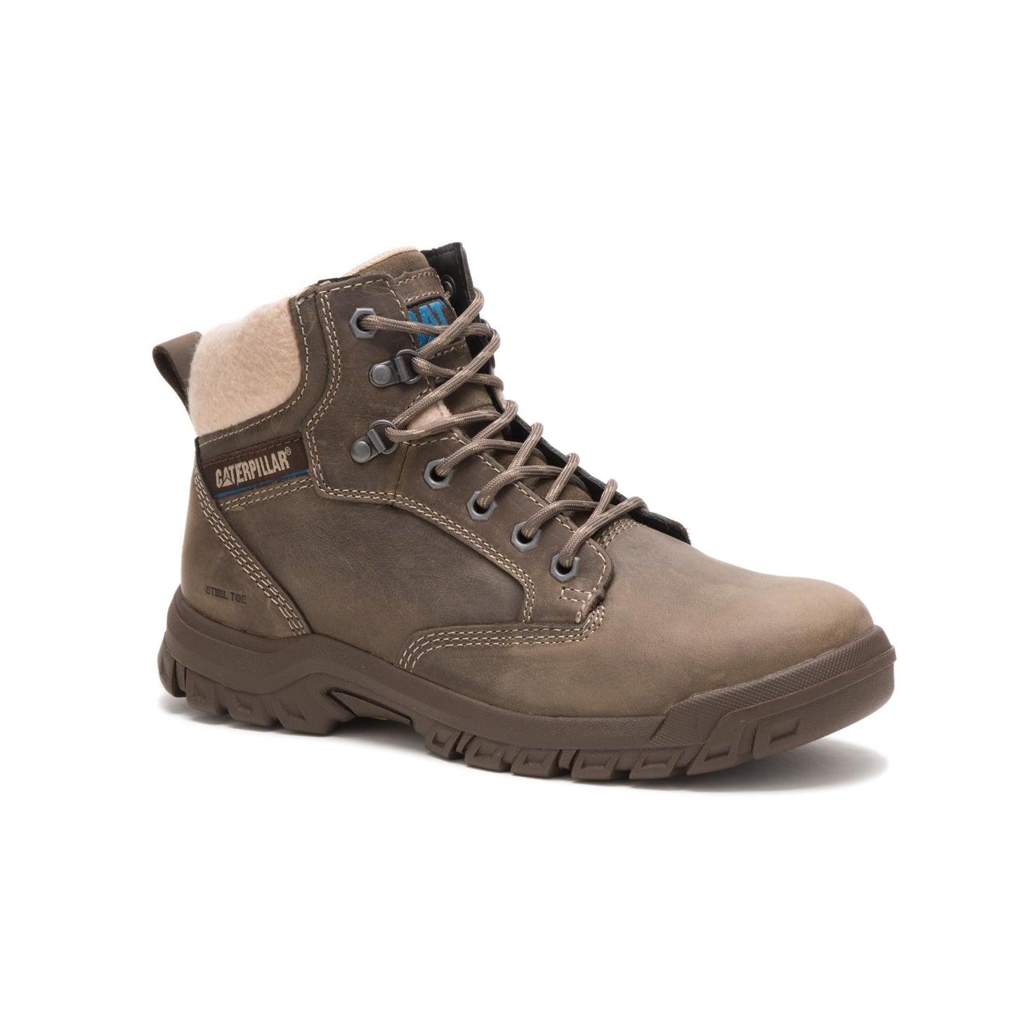 Cat Footwear womens Tess Steel Toe Work Boot, Dark Gull Grey, 7.5 US