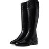 Cole Haan Women's Hampshire Riding Boot Equestrian, Black Leather/Black Suede, 8