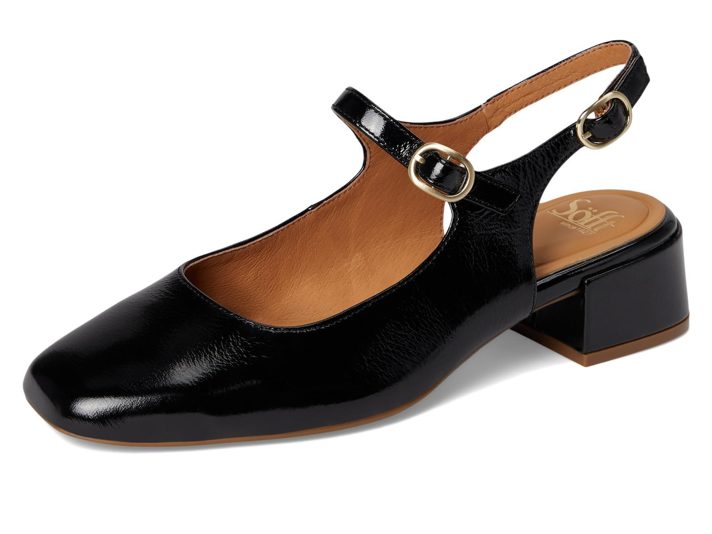 Sofft Women's Leyla Black Patent 7 Medium